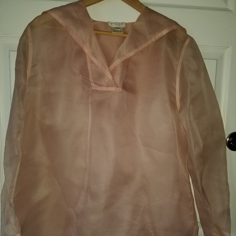 Oscar De La Renta 100% Silk Hoodie